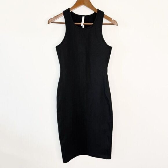 Aritzia The Group by Babaton Ariane Black Bodycon Racerback Tank Dress - Picture 2 of 9
